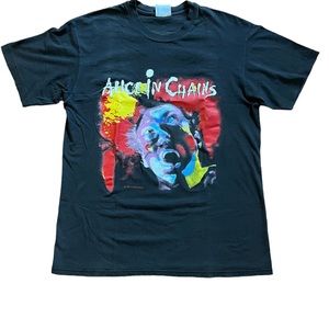 Vintage Alice in Chains Facelift Tour Shirt 1990 1991 Clash of the Titans
